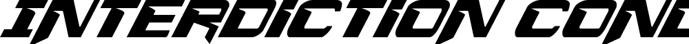Interdiction Condensed Italic