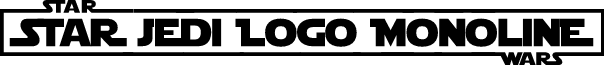 Star Jedi Logo MonoLine