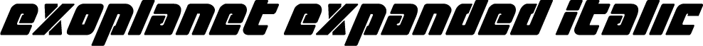 Exoplanet Expanded Italic