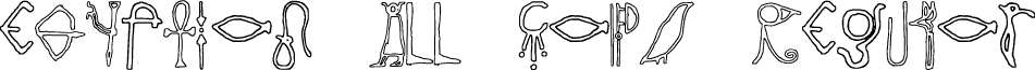 Egyptian All Caps Regular