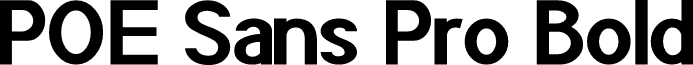 POE Sans Pro Bold