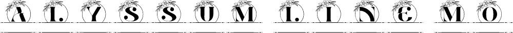 Alyssum Line Monogram