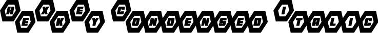 HeXkEy Condensed Italic